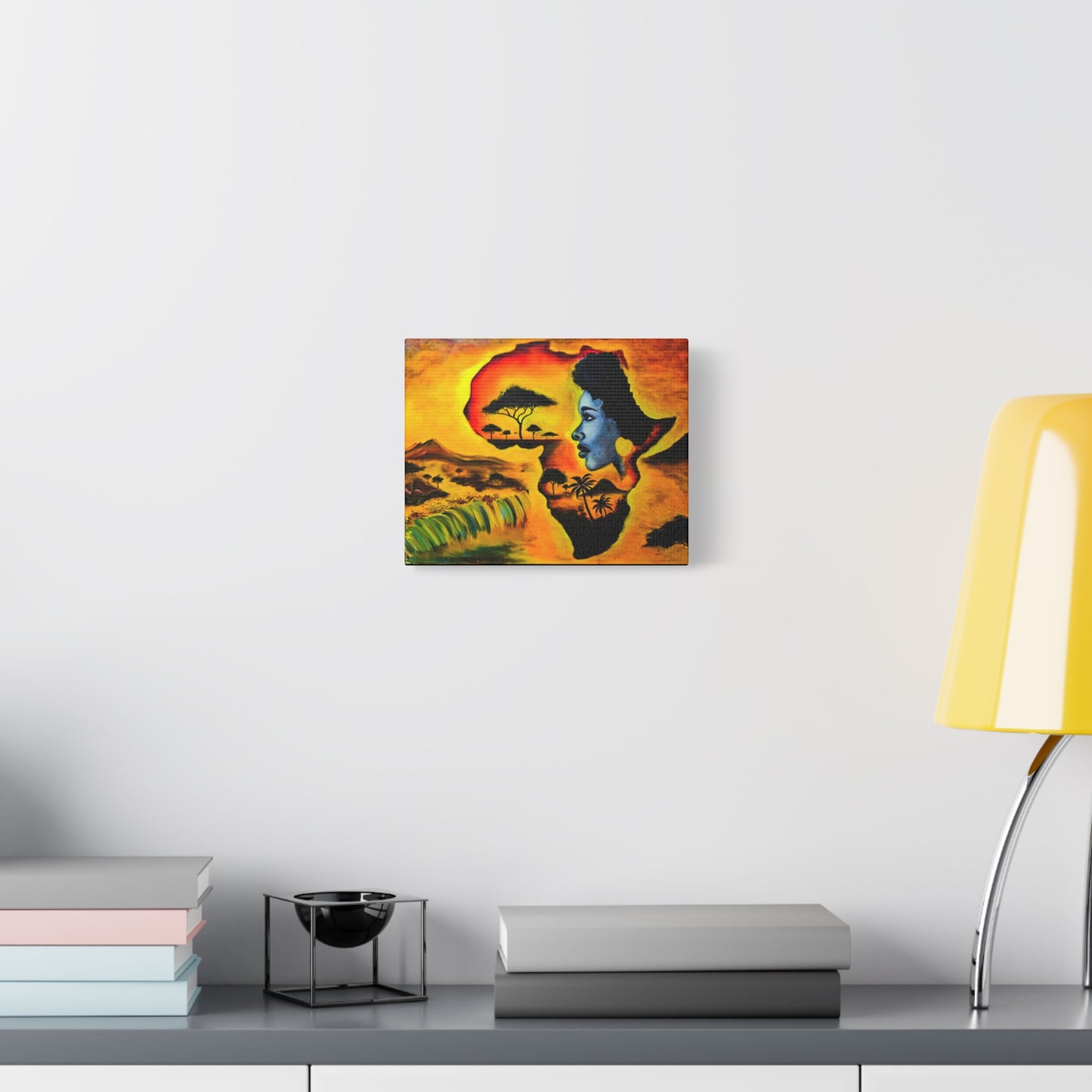 Vibrant African Landscape Canvas Art - Stretched Wall Decor