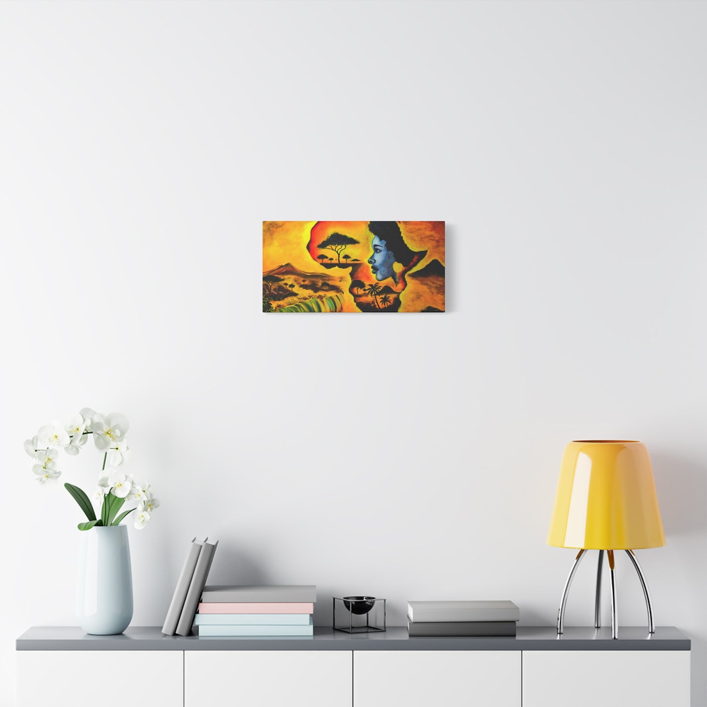Vibrant African Landscape Canvas Art - Stretched Wall Decor