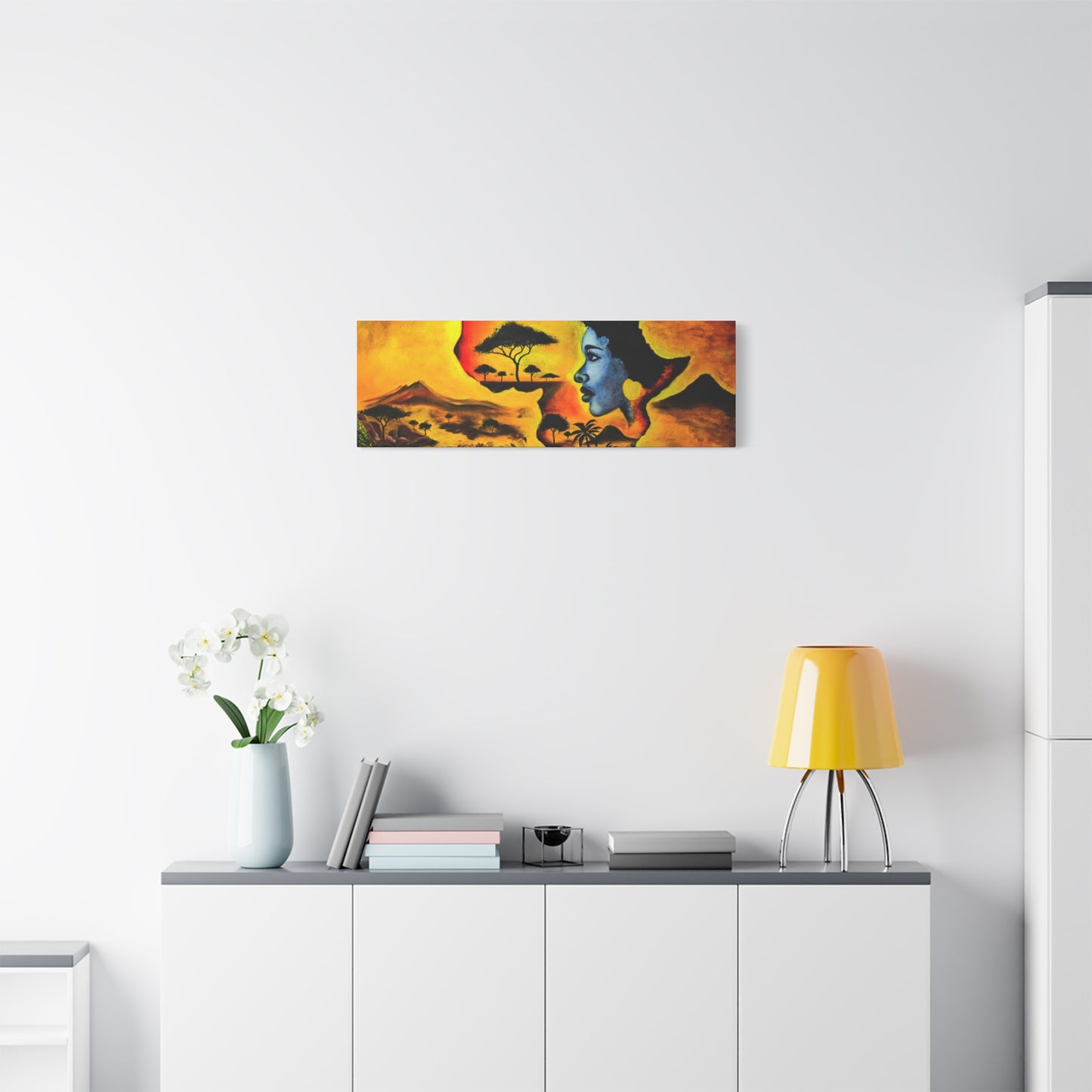 Vibrant African Landscape Canvas Art - Stretched Wall Decor