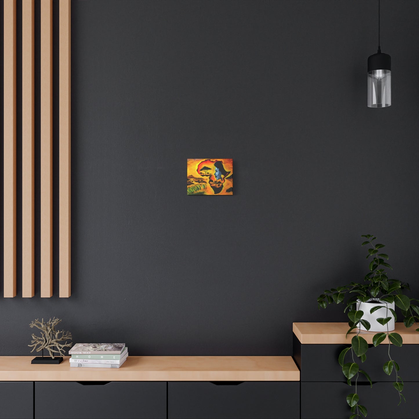 Vibrant African Landscape Canvas Art - Stretched Wall Decor
